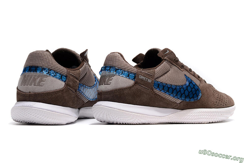 Nike Street Gato IC Football Shoes - Brown/Blue/White 6