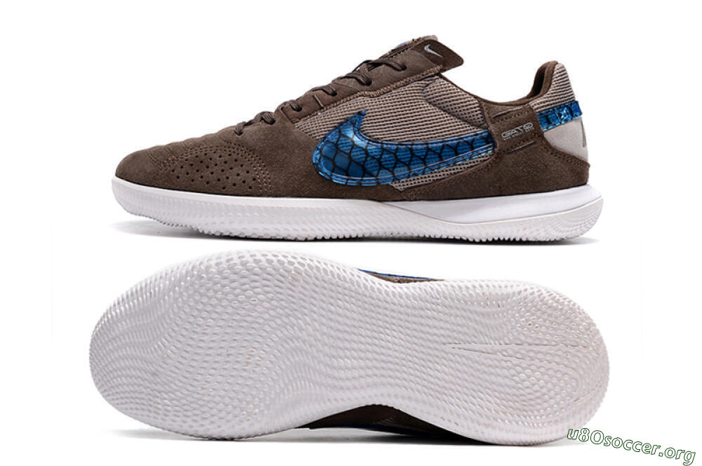 Nike Street Gato IC Football Shoes - Brown/Blue/White 1