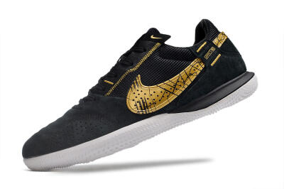 Nike Street Gato IC Football Shoes - Black/Gold/White