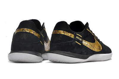 Nike Street Gato IC Football Shoes - Black/Gold/White