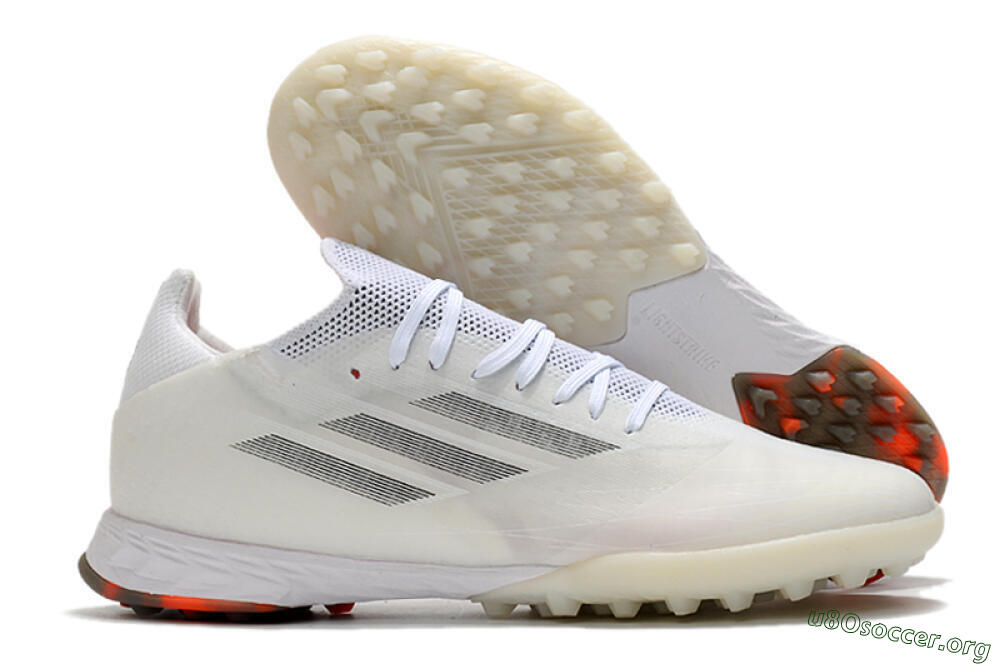 Adidas X Speedflow.1 TF Football Shoes - White/Black/Red 2
