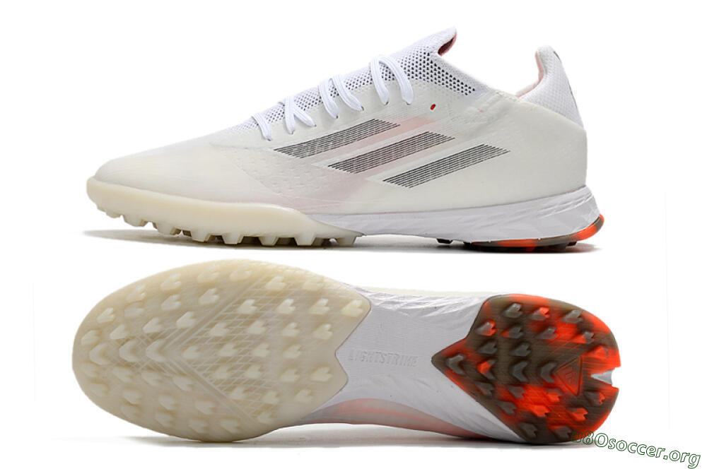 Adidas X Speedflow.1 TF Football Shoes - White/Black/Red 1
