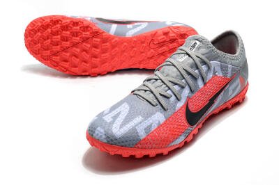 Nike Mercurial Vapor 13 Pro TF Football Shoes - Grey/Black/Red