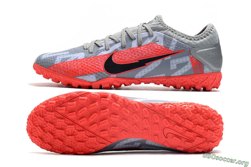 Nike Mercurial Vapor 13 Pro TF Football Shoes - Grey/Black/Red 1