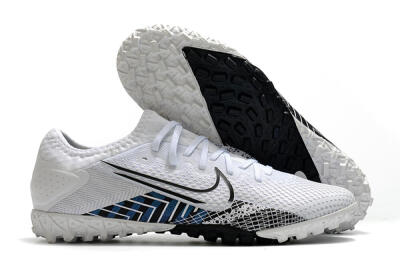Nike Mercurial Vapor 13 Pro TF Football Shoes - White/Black/Blue
