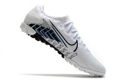 Nike Mercurial Vapor 13 Pro TF Football Shoes - White/Black/Blue