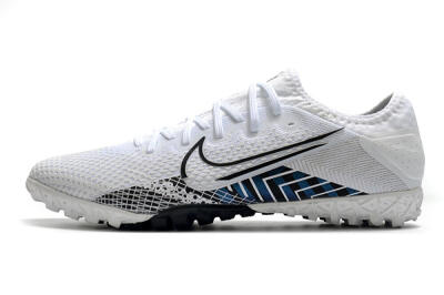 Nike Mercurial Vapor 13 Pro TF Football Shoes - White/Black/Blue