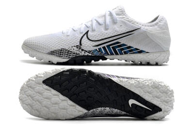 Nike Mercurial Vapor 13 Pro TF Football Shoes - White/Black/Blue