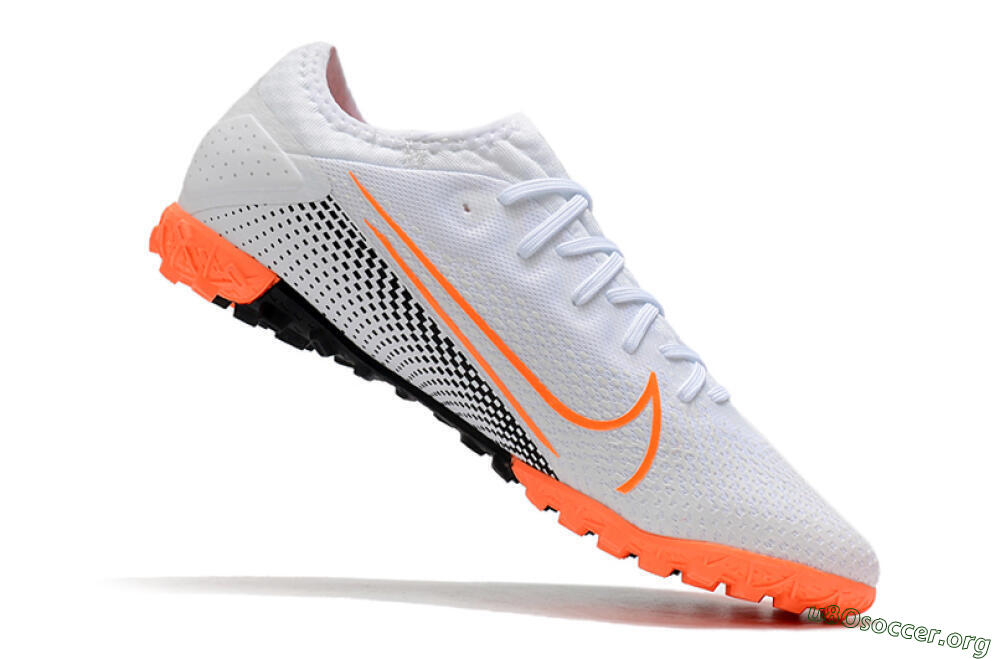 Nike Mercurial Vapor 13 Pro TF Football Shoes - White/Red/Black 4