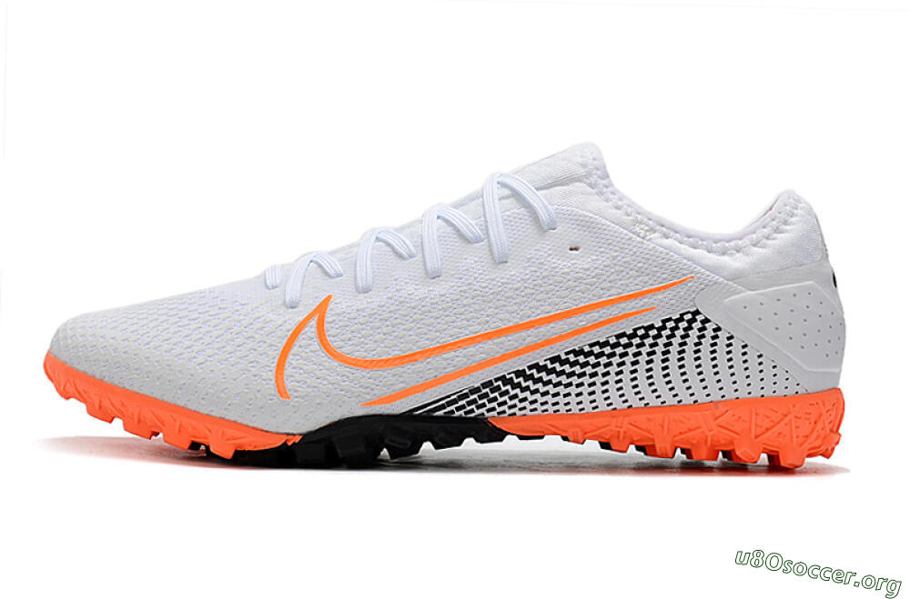 Nike Mercurial Vapor 13 Pro TF Football Shoes - White/Red/Black 3