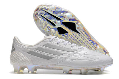 Adidas F50 Adizero Ghosted FG Football Boots - White/Grey/Silver