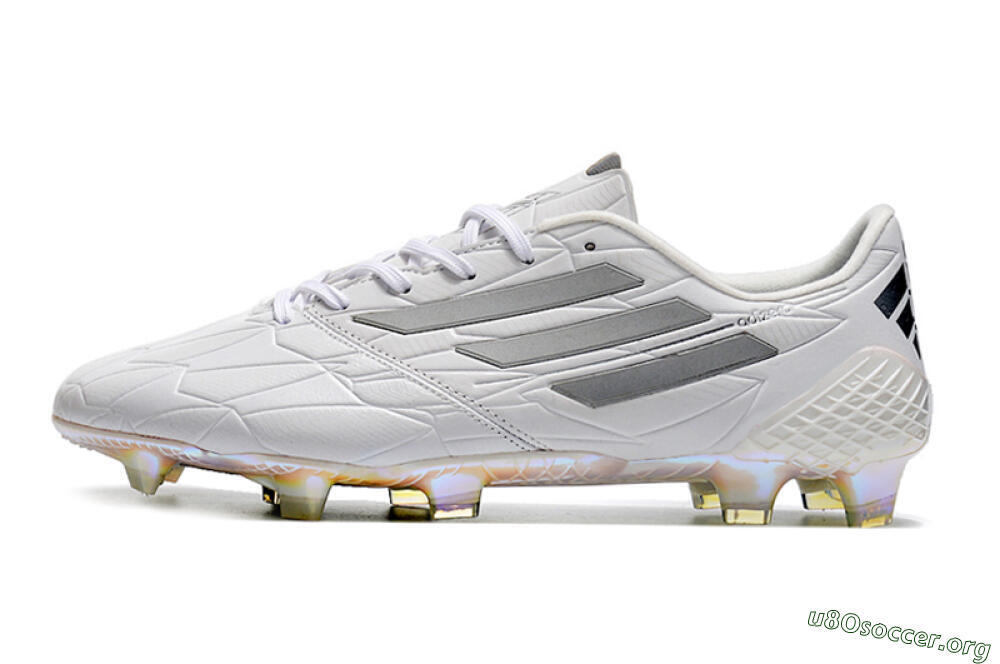 Adidas F50 Adizero Ghosted FG Football Boots - White/Grey/Silver 3