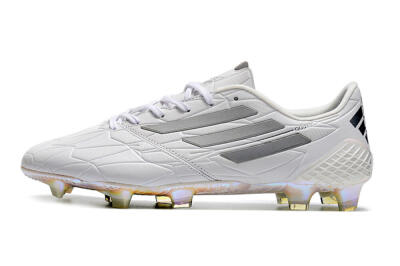 Adidas F50 Adizero Ghosted FG Football Boots - White/Grey/Silver