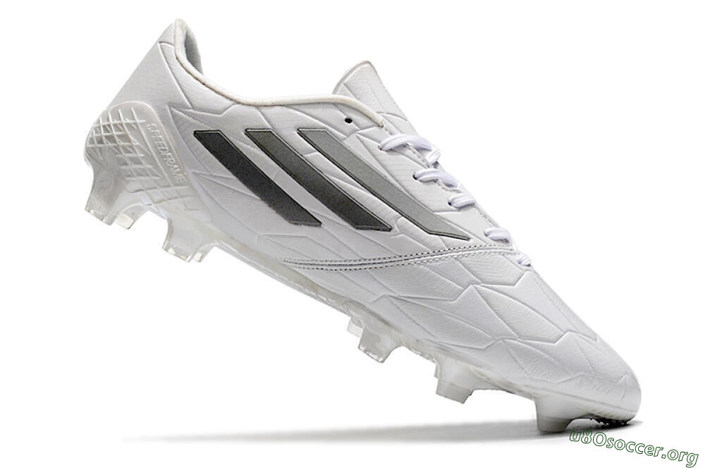 Adidas F50 Adizero Ghosted FG Football Boots - White/Grey/Silver 4