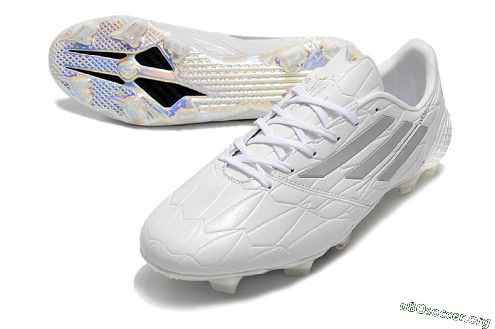 Adidas F50 Adizero Ghosted FG Football Boots - White/Grey/Silver 0