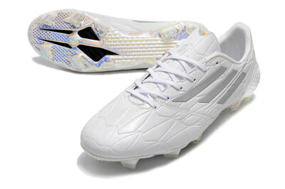 Adidas F50 Adizero Ghosted FG Football Boots - White/Grey/Silver
