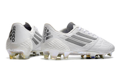 Adidas F50 Adizero Ghosted FG Football Boots - White/Grey/Silver