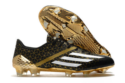 Adidas F50 Adizero Ghosted FG Football Boots - Black/White/Gold