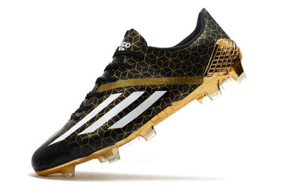 Adidas F50 Adizero Ghosted FG Football Boots - Black/White/Gold