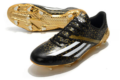 Adidas F50 Adizero Ghosted FG Football Boots - Black/White/Gold