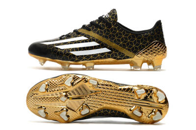 Adidas F50 Adizero Ghosted FG Football Boots - Black/White/Gold