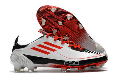 Adidas F50 Adizero Ghosted FG Football Boots - White/Red/Black