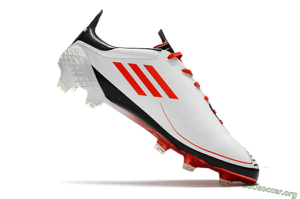 Adidas F50 Adizero Ghosted FG Football Boots - White/Red/Black 4