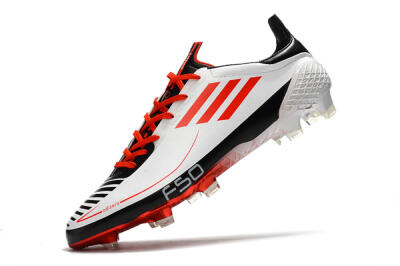Adidas F50 Adizero Ghosted FG Football Boots - White/Red/Black