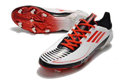 Adidas F50 Adizero Ghosted FG Football Boots - White/Red/Black