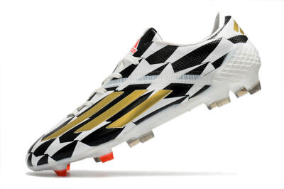 Adidas F50 Adizero Ghosted FG Football Boots - White/Black/Gold