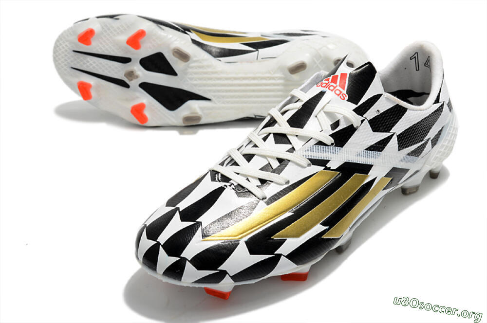 Adidas F50 Adizero Ghosted FG Football Boots - White/Black/Gold 0