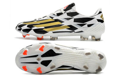 Adidas F50 Adizero Ghosted FG Football Boots - White/Black/Gold