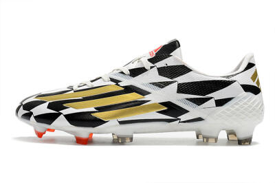Adidas F50 Adizero Ghosted FG Football Boots - White/Black/Gold