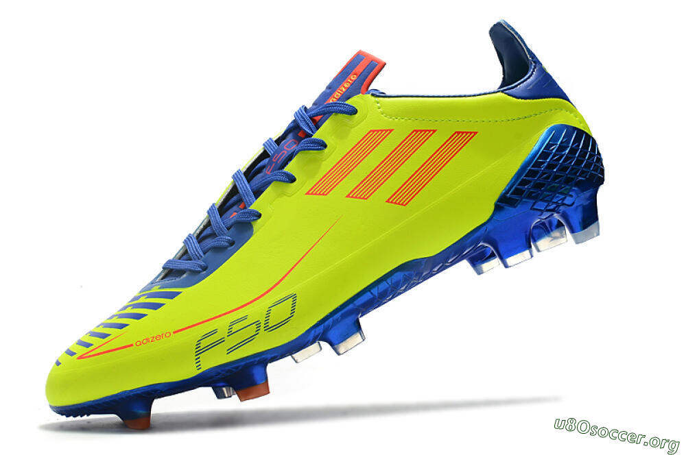Adidas F50 Adizero Ghosted FG Football Boots - Yellow/Red/Blue 5
