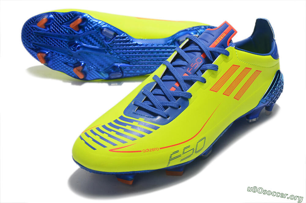 Adidas F50 Adizero Ghosted FG Football Boots - Yellow/Red/Blue 0