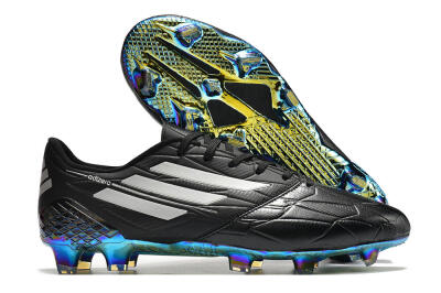 Adidas F50 Adizero Ghosted FG Football Boots - Black/White/Gold