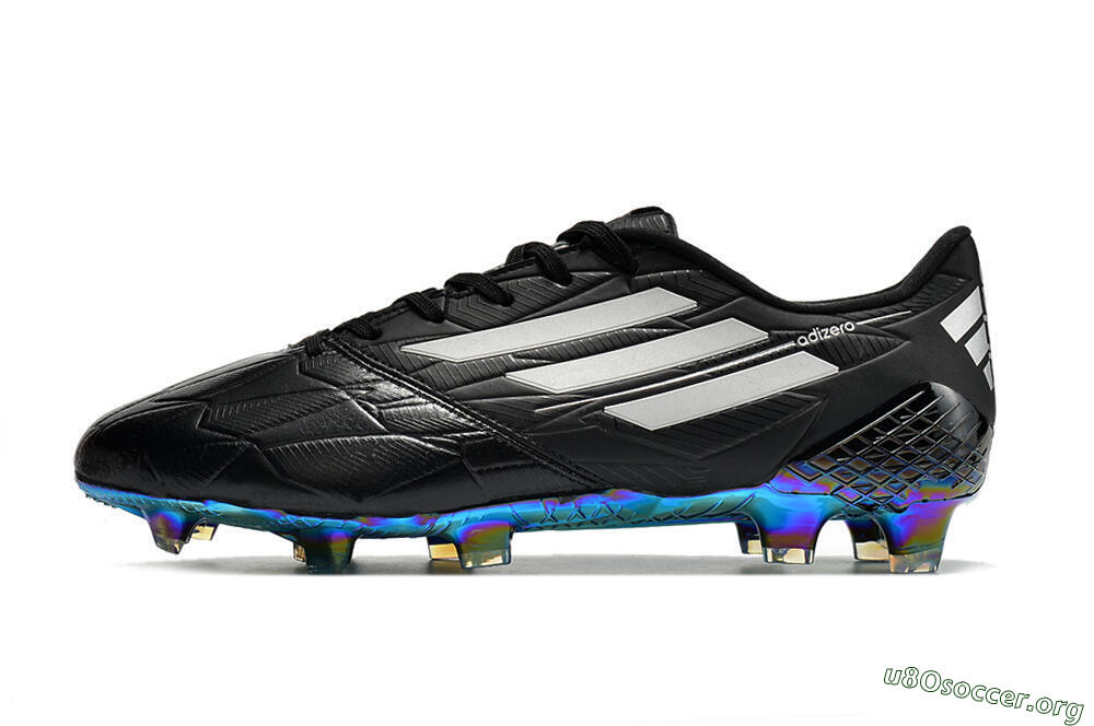 Adidas F50 Adizero Ghosted FG Football Boots - Black/White/Gold 3