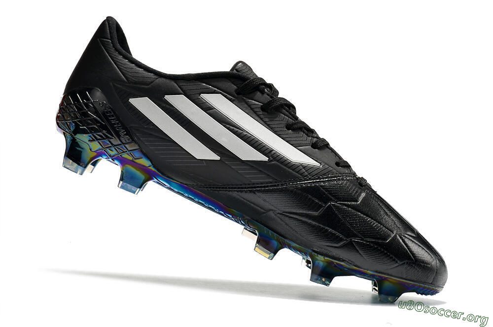 Adidas F50 Adizero Ghosted FG Football Boots - Black/White/Gold 4
