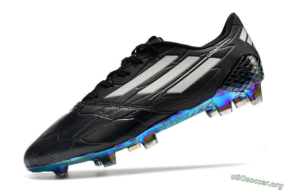 Adidas F50 Adizero Ghosted FG Football Boots - Black/White/Gold 5