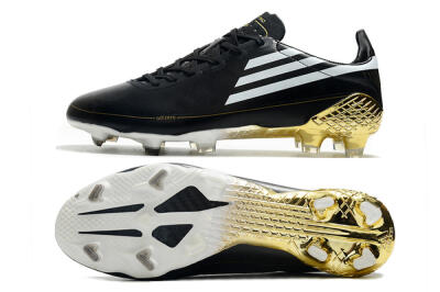 Adidas F50 Adizero Ghosted FG Football Boots - Black/White/Gold
