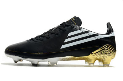 Adidas F50 Adizero Ghosted FG Football Boots - Black/White/Gold
