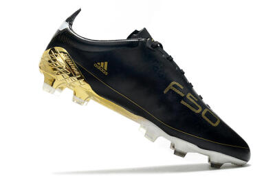Adidas F50 Adizero Ghosted FG Football Boots - Black/White/Gold