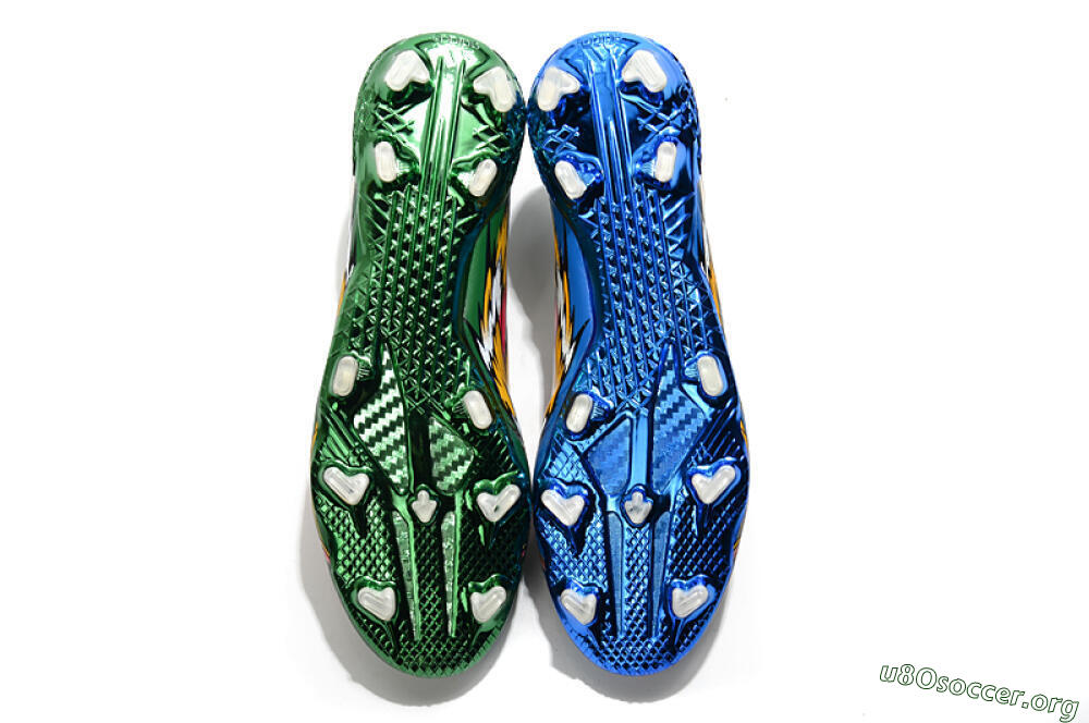 Adidas F50 Adizero Ghosted FG Football Boots - Green/Pink/Yellow 6