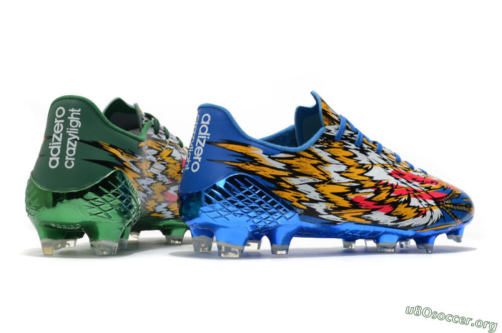 Adidas F50 Adizero Ghosted FG Football Boots - Green/Pink/Yellow 7