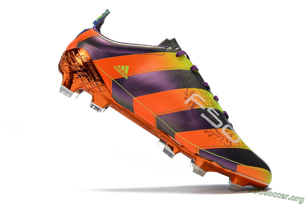 Adidas F50 Adizero Ghosted FG Football Boots - Purple/Blue/Yellow 4