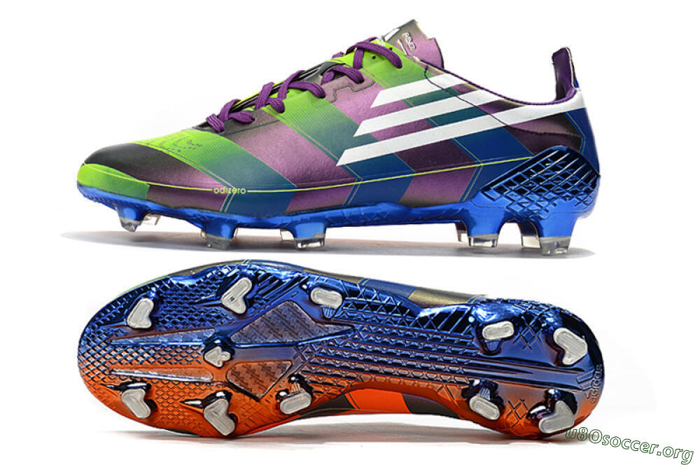 Adidas F50 Adizero Ghosted FG Football Boots - Purple/Blue/Yellow 1