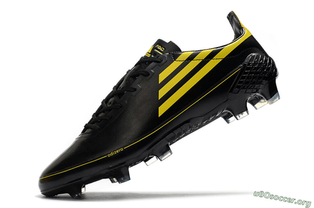 Adidas F50 Adizero Ghosted FG Football Boots - Black/Yellow 5