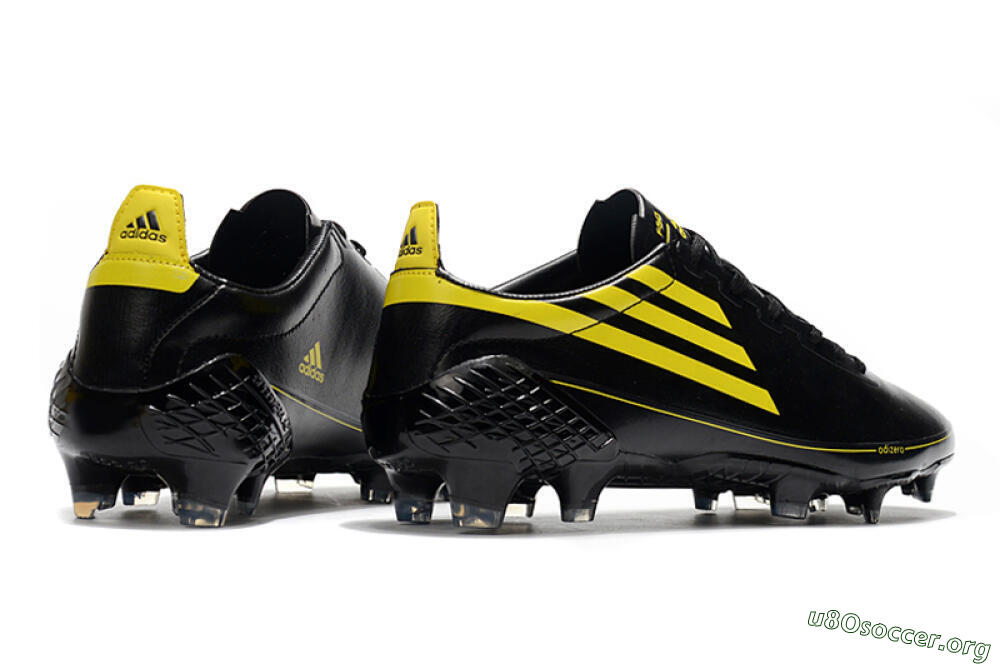 Adidas F50 Adizero Ghosted FG Football Boots - Black/Yellow 6