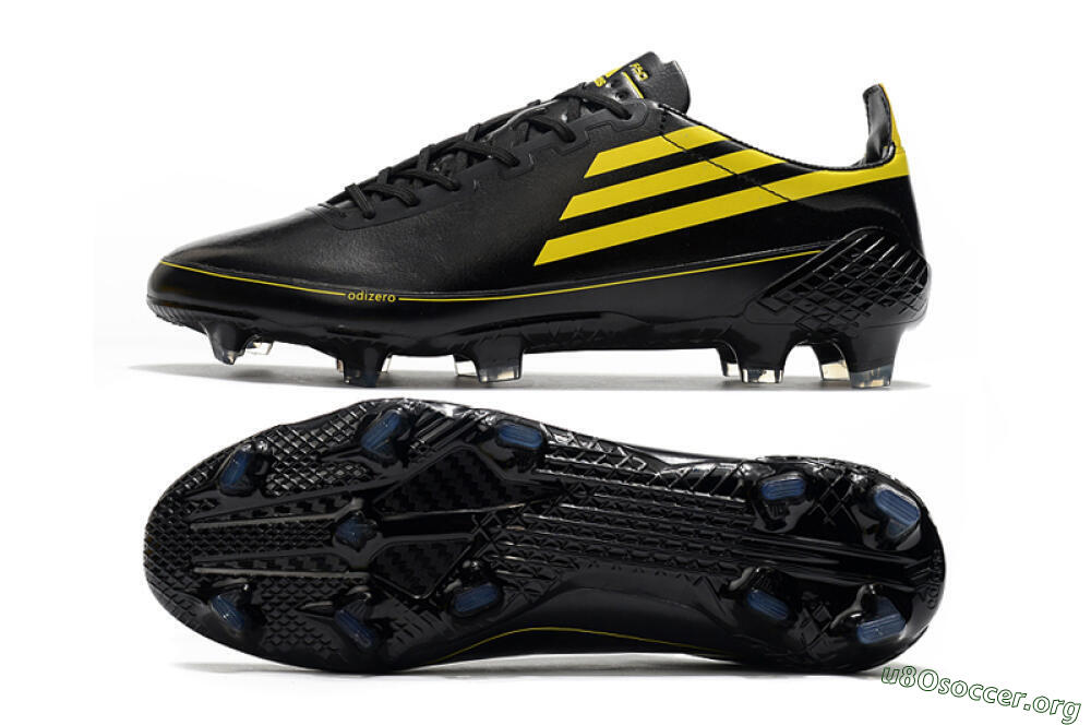 Adidas F50 Adizero Ghosted FG Football Boots - Black/Yellow 1