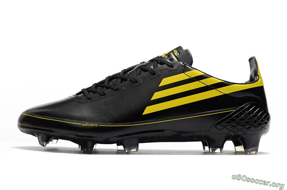 Adidas F50 Adizero Ghosted FG Football Boots - Black/Yellow 3